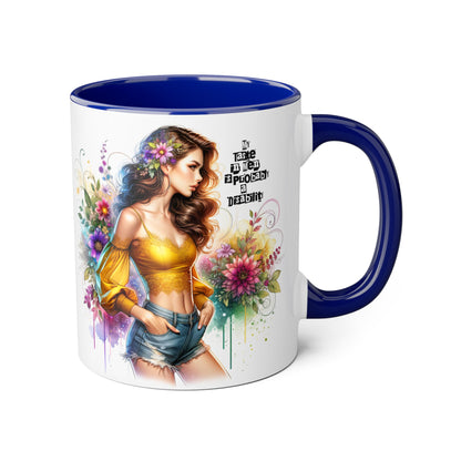 Funny Accent Mug - My Taste in Men is Probably a Disability Humor 11oz Cup