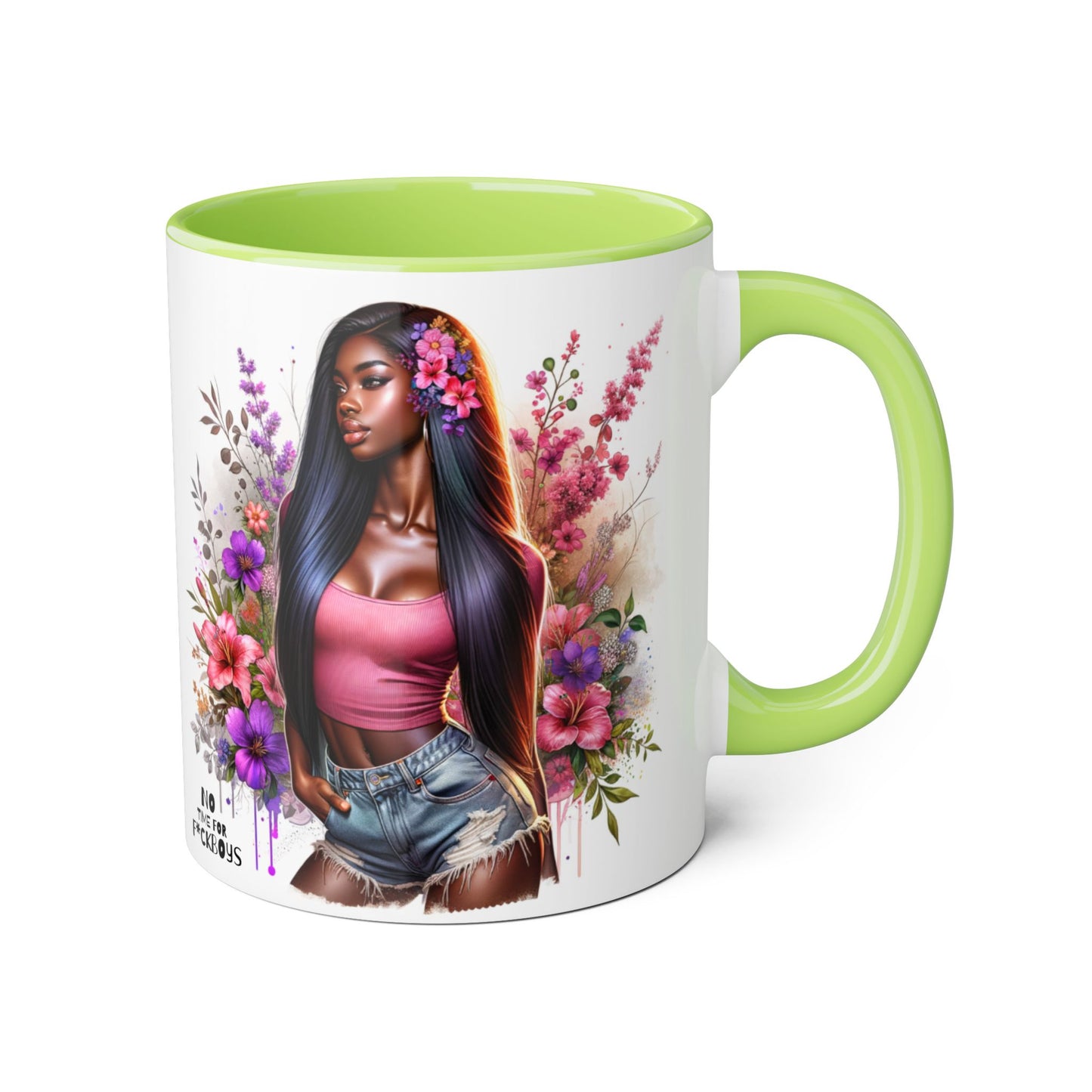 Funny Accent Mug - No Time For F*boys 11oz