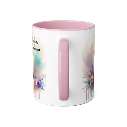 Chic Accent Mug, I Tried to be a Narcissist, Unique Gift, Floral Art, Coffee Lover, Home Decor, Inspiring Quote Mug