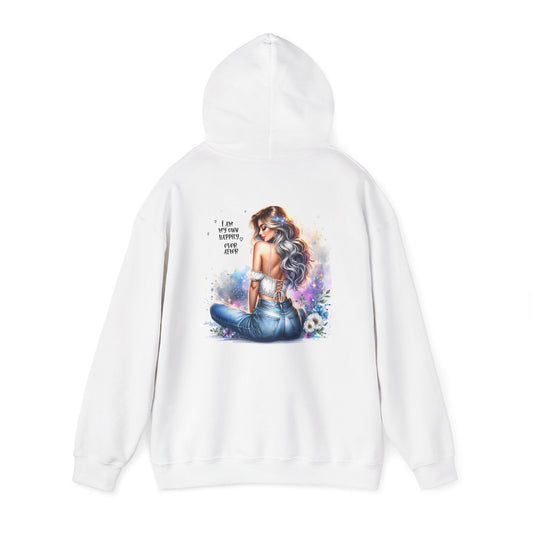 Cozy Inspirational Unisex Hoodie - 'I Am My Own Happily Ever After ' Graphic