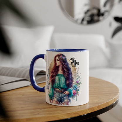 Mug - Not With Stupid Anymore Humoristic 11oz Accent Mug