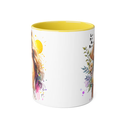 Bohemian Accent Mug - Inspirational Coffee Cup for Dreamers, Perfect Gift for Her, Home Decor, Unique Coffee Mug