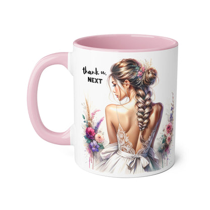 Thank U, Next Boho Floral Accent Mug
