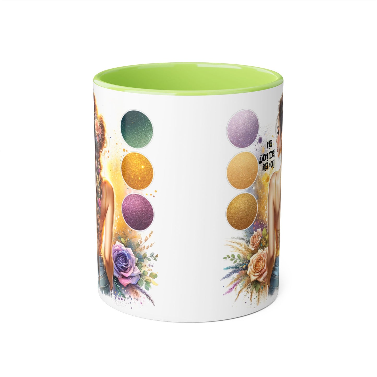 It's Not Me, It's You Humoristic Artistic Accent Mug for Creative Souls, Perfect Gift for Artists, Birthdays, Coffee Lovers, Home Decor
