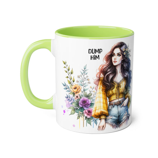 Stylish Floral Accent Mug for Empowering Drinks – Perfect Gift for Friends, Self-Care, Birthdays, Celebrations