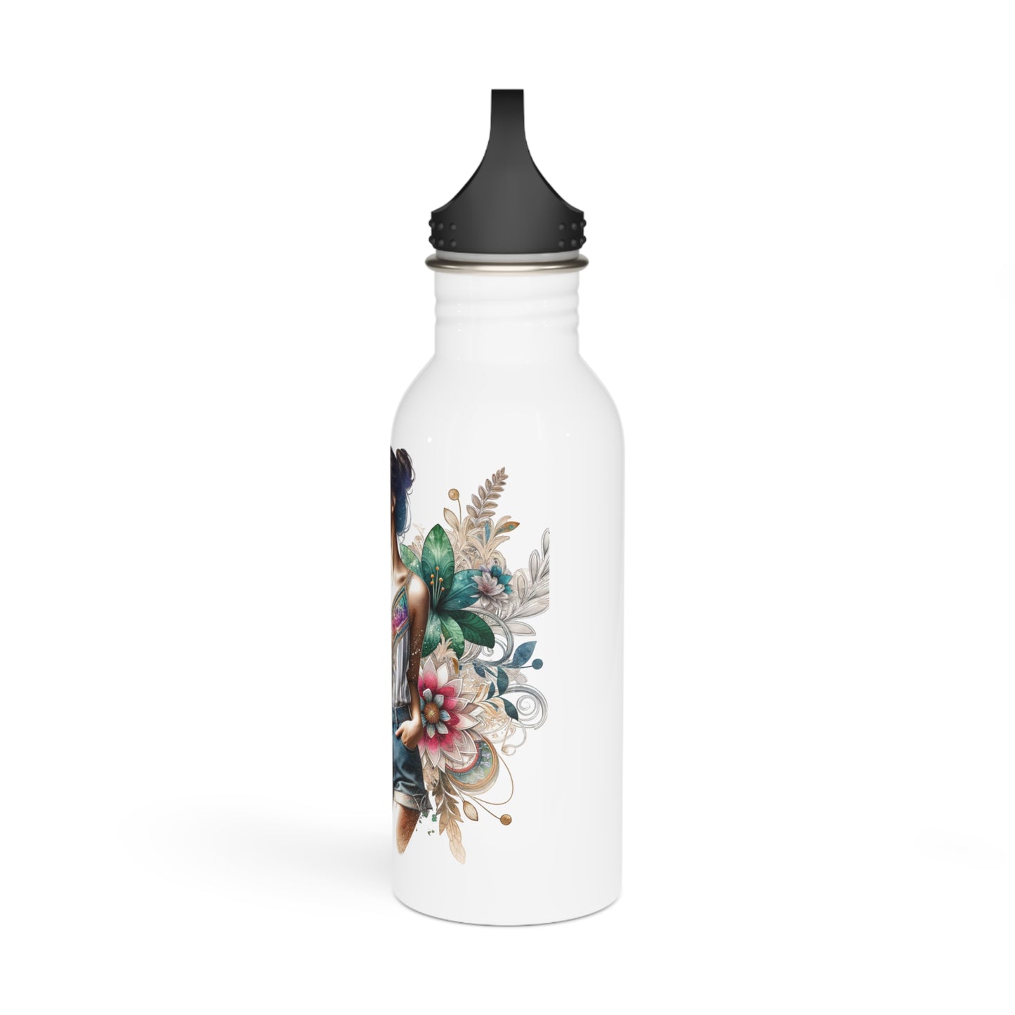 I Don't Make Mistakes, I Date Them Floral Art Water Bottle, Inspired Gift for Travelers, Eco-Friendly Hydration, Fitness and Outdoor Use, Cute Drinkware