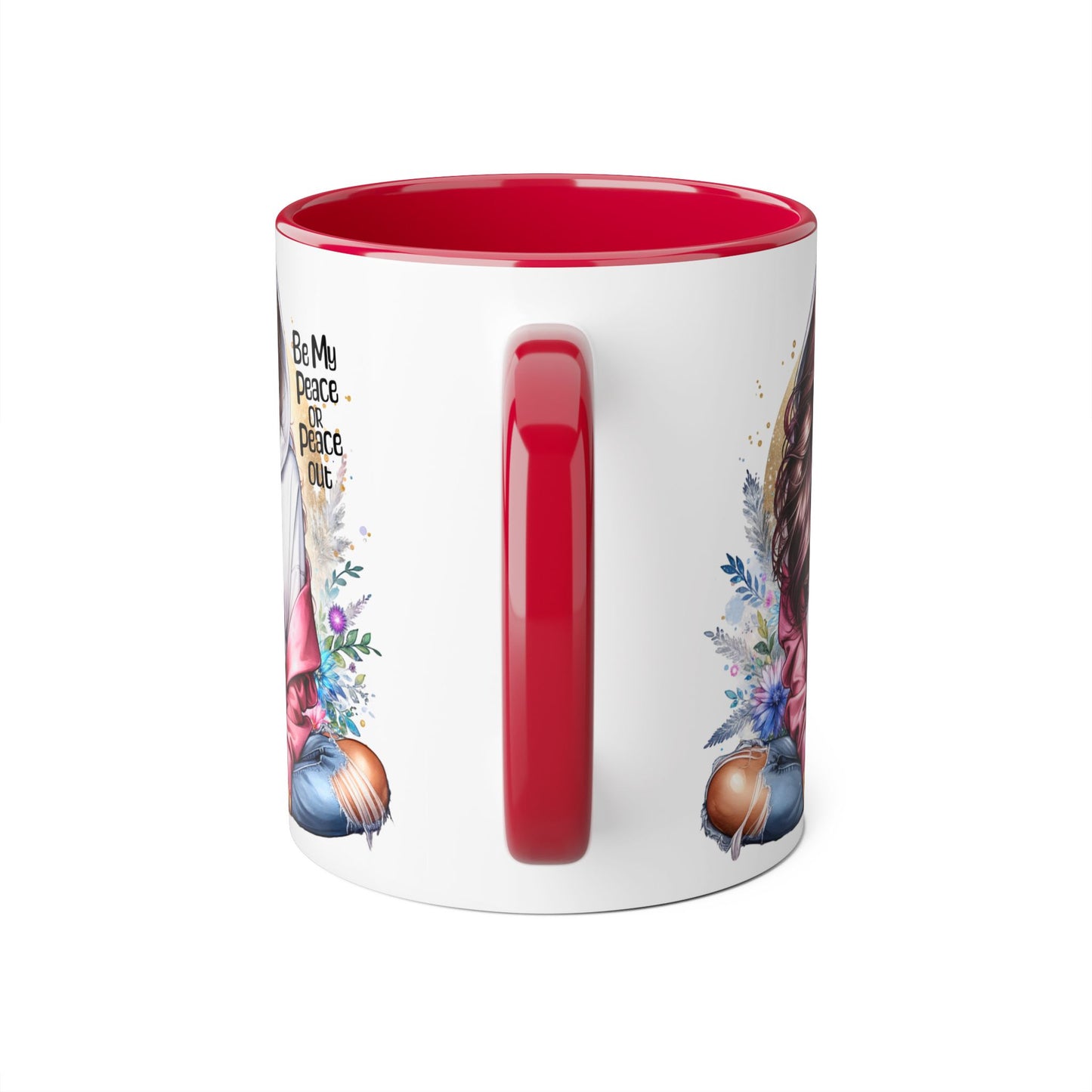 Be My Peace or Peace Out Accent Mug