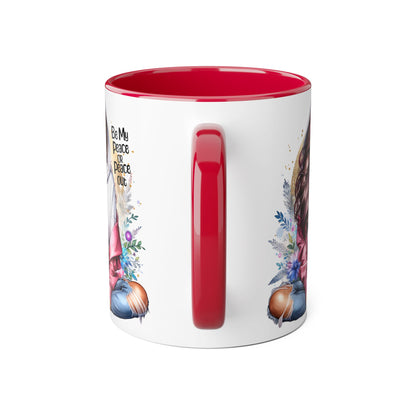 Be My Peace or Peace Out Accent Mug