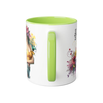 If I'm Too Much, Then Go Find Less Floral Accent Mug - Enjoy Life | Gift for Her, Coffee Lover, Home Décor, Inspirational Mug, Tea Time