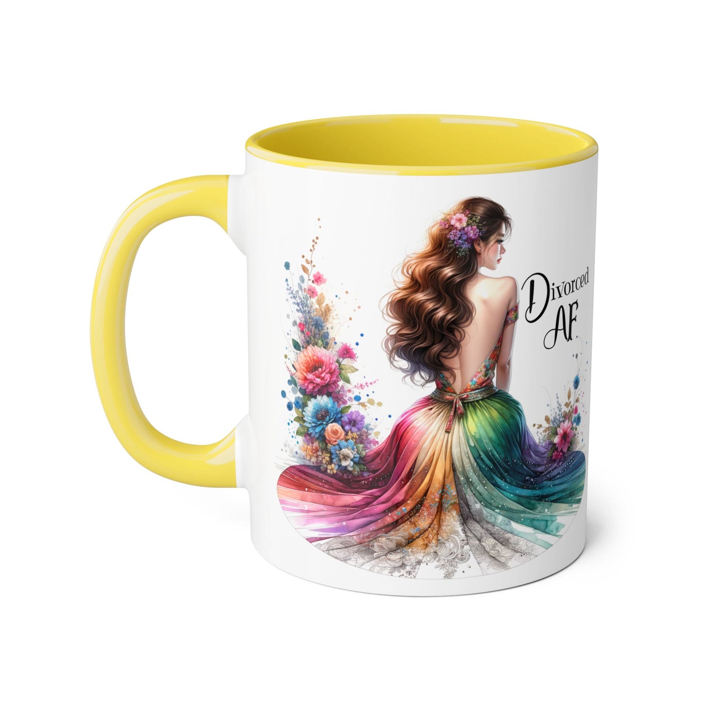 Divorce Celebration Mug, Colorful Accent Coffee Cup, Perfect Gift for Newly Divorced, Self-Care, Encouragement, Unique Coffee Lover Gift