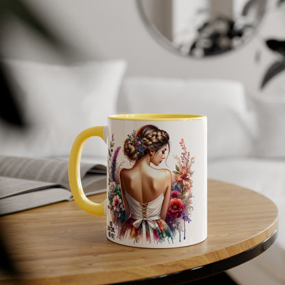 It's Not Me, It's You Humoristic Floral Accent Mug, 11oz - Artistic Coffee Cup for Women, Gift for Her, Birthday Present, Home Decor, Unique Tea Mug