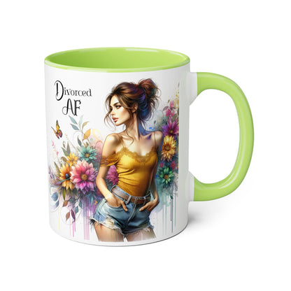 Divorced AF Accent Mug