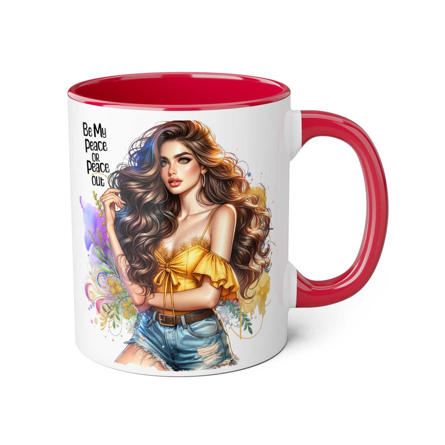 Mug - Be My Peace or Peace Out Accent 11oz
