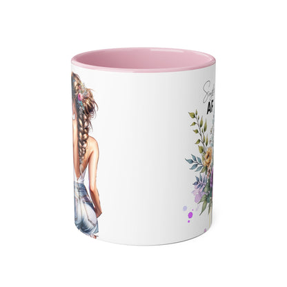 Single AF Chic Floral Accent Mug for Single Ladies | Perfect Gift for Birthdays, Weddings, or Just Because