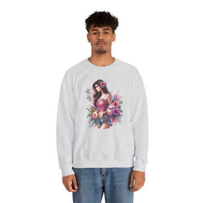 I Don`t  Make Mistakes, I Just Date Them Floral Fantasy Crewneck Sweatshirt, Boho Sweatshirt, Spring Fashion, Gift for Her, Cute Sweatshirt, Cozy Wear