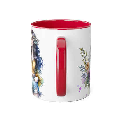 Inspirational Floral Accent Mug - 11oz, 'I Am My Own Happily Ever After '