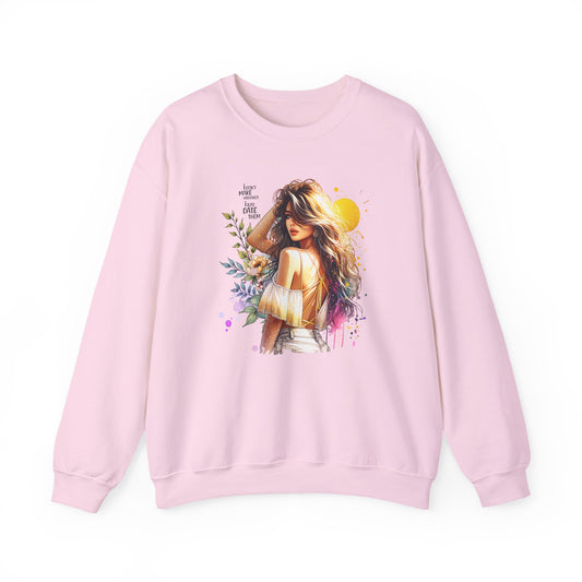 I Don`t  Make Mistakes, I Just Date Them Chic Floral Art Crewneck Sweatshirt, Cozy Gift for Her, Casual Wear, Fashionable Sweatshirt, Relaxed Style