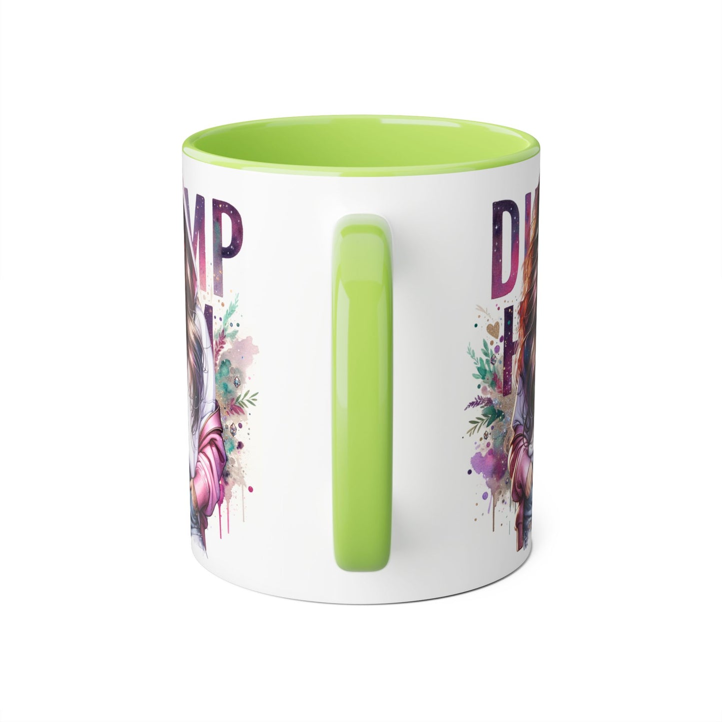 Colorful Dump Hair Mug | Trendy Coffee Cup, Unique Gift for Her, Inspirational Art, Fun Drinkware, Coffee Lovers