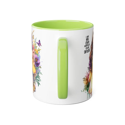 I Am My Own Happily Ever After Empowering Accent Mug: My Own Aesthetic Ever After, Unique Gift, Inspirational Coffee Cup, Artistic Drinkware, Home & Office Decor