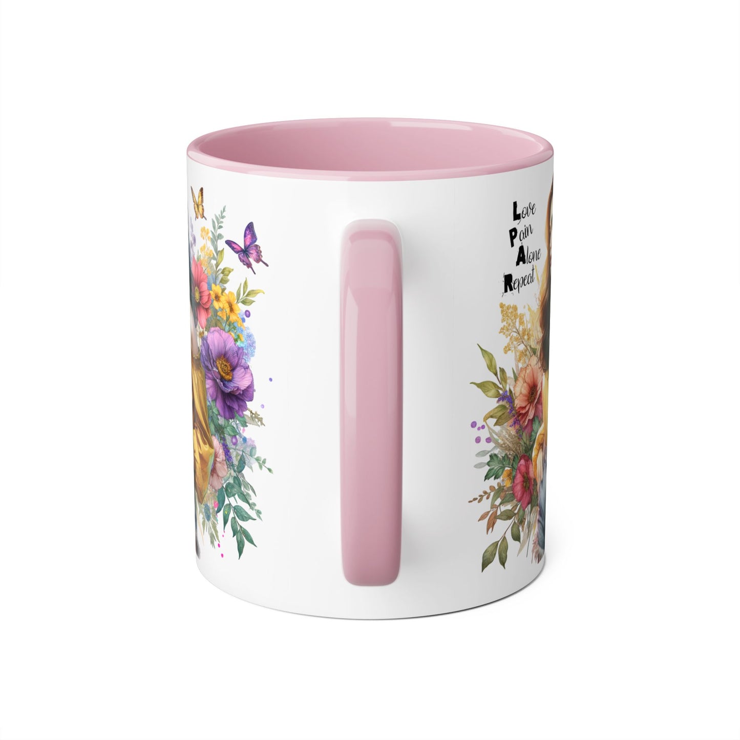 Whimsical Floral Accent Mug, Inspirational Gift for Friends, Nature Lovers, Home Décor, Coffee/Tea Mug, Unique Art