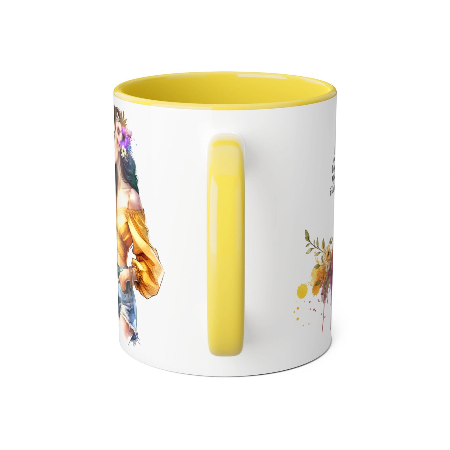 I Can Buy Myself Flowers Floral Bohemian Accent Mug - Perfect Gift for Flower Lovers, Art Enthusiasts, Home Decor, Spring Celebrations, Coffee Lovers