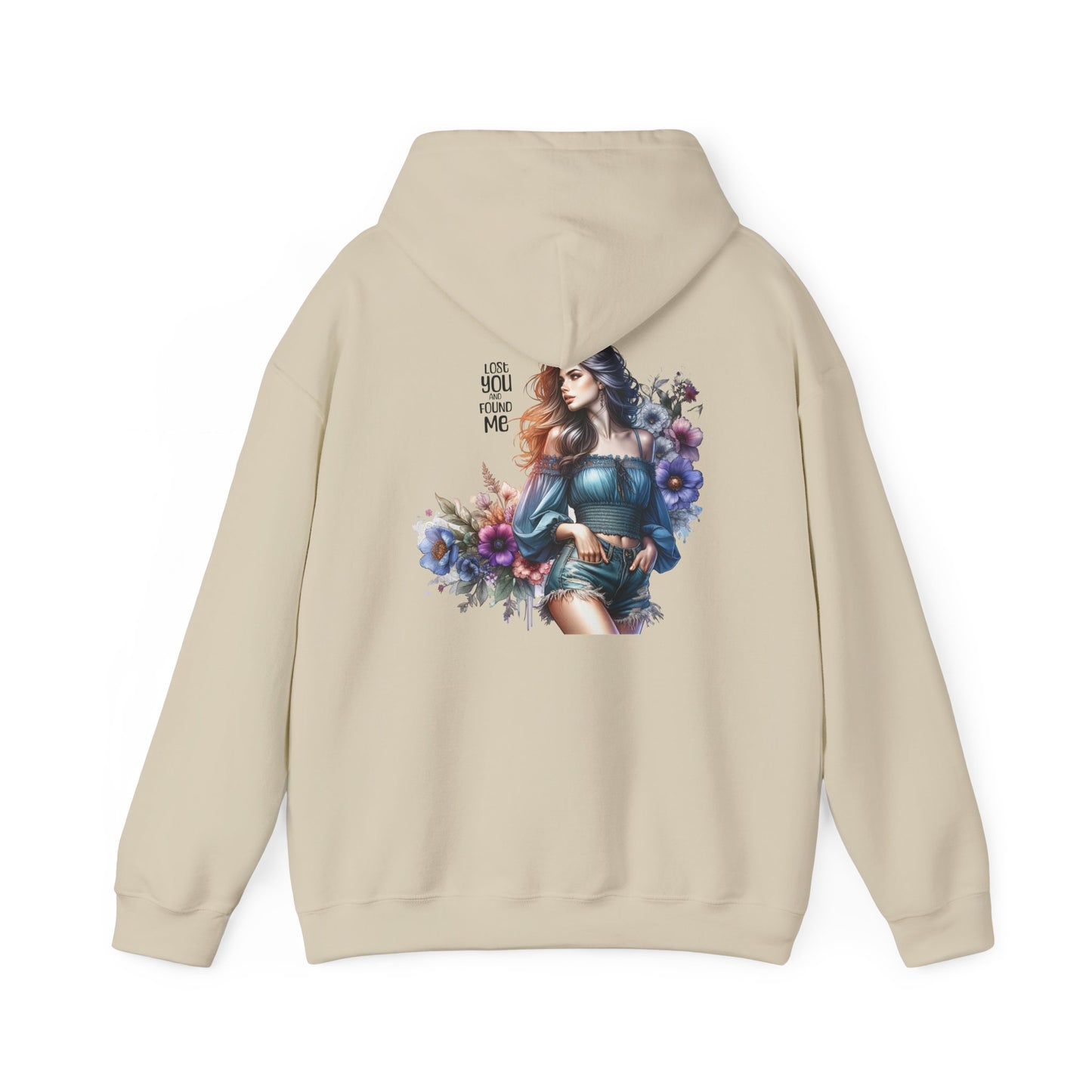 Breakup Hoodie - Unisex Hooded Sweatshirt Lost You and Found Me Design