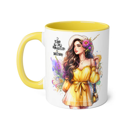 Funny Accent Mug - My Taste in Men is Probably a Disability Humor 11oz Cup