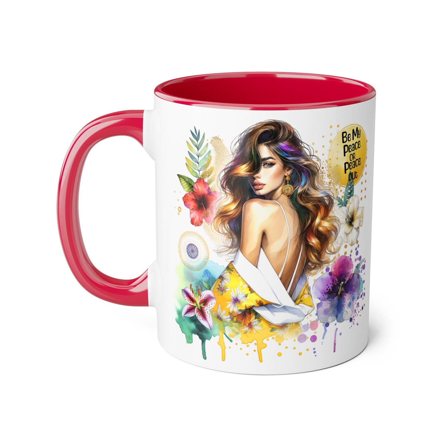 Mug - Be My Peace or Peace Out Accent Mug 11oz