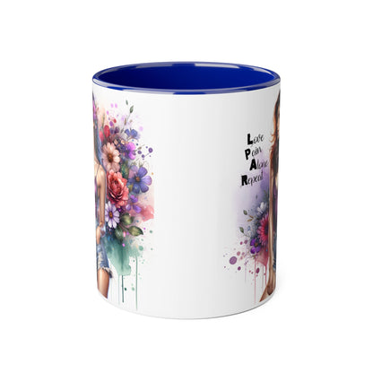 Floral Design Mug, Artistic Coffee Cup, Unique Gift, Vibrant Home Decor, Inspirational Drinkware, Birthday Present