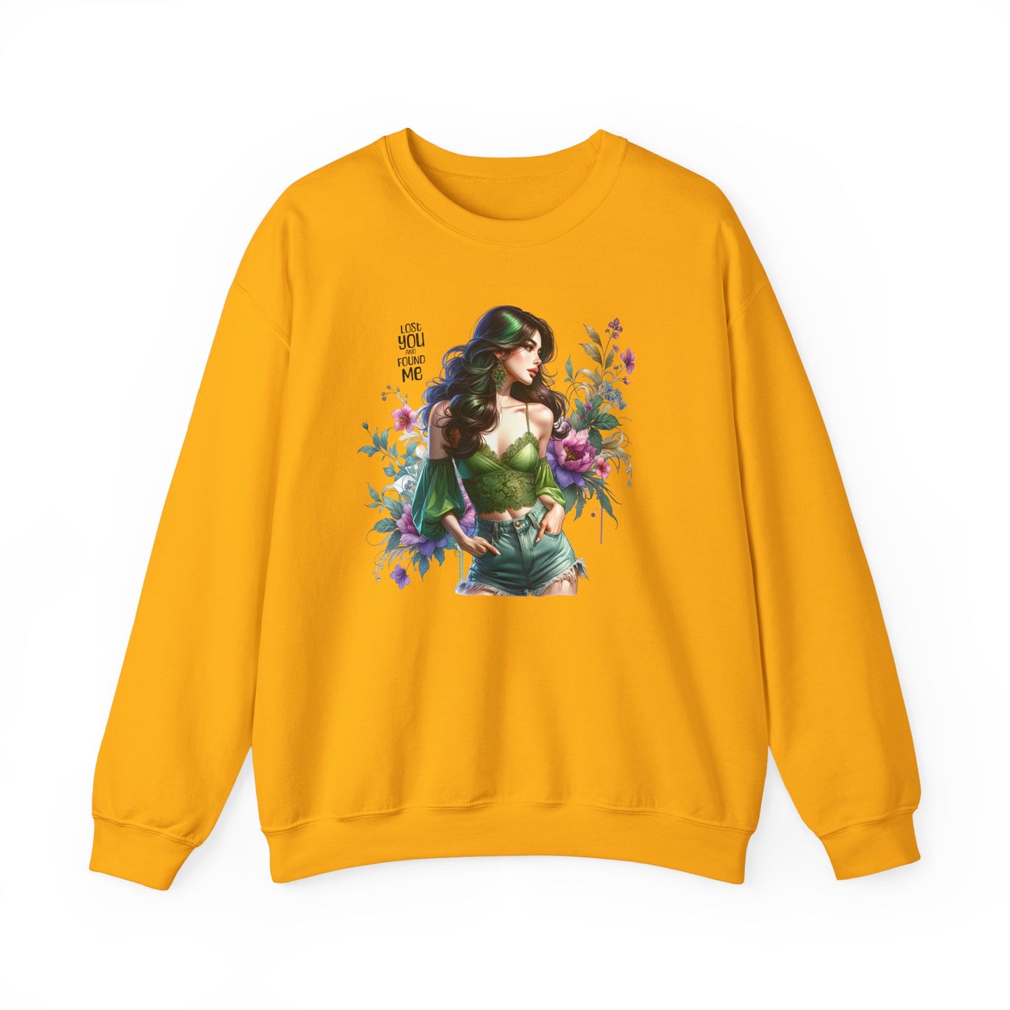 Lost You And Found Me Bohemian Floral Sweatshirt: Perfect for Cozy Days, Gift for Her, Casual Wear, Spring Fashion, Friendship Gift