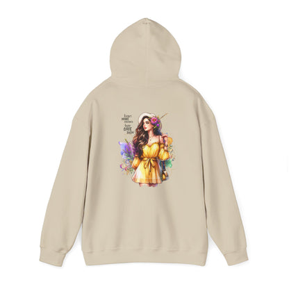 I Don`t Make Mistakes, I Just Date Them Vibrant Floral Art Hoodie - Unisex Heavy Blend Sweatshirt For Cozy Days, Ideal For Gift Giving, Casual Wear, Spring Celebrations