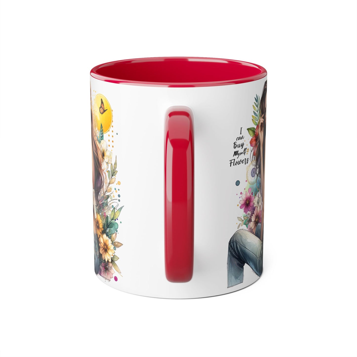 I Can Buy Myself Flowers Floral Beauty Accent Mug - Perfect Gift for Coffee Lovers, Tea Enthusiasts, Floral Decor, Mother's Day, Birthday Present