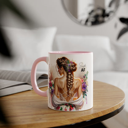 Stylish Accent Mugs - Unique Gift for Single Friends, Coffee Lovers, Home Decor, Self-Care Essentials, Birthday Presents, Art Lovers