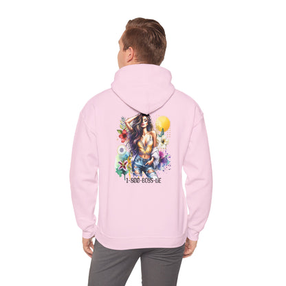 1-800-Boys-Lie Vibrant Floral Sweatshirt for Free Spirits, Comfortable Hoodie, Great for Spring, Casual Wear, Gift for Friends