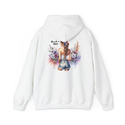 Stylish Graphic Hoodie: Thank U Next Sweatshirt, Cozy Unisex Hoodie, Trendy Fashion Gift, Pop Culture Apparel, Casual Wear