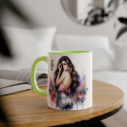 If I'm Too Much, Then Go Find Less Chic Inspirational Accent Mug, Coffee Gift, Unique Art Mug, Motivational Mug, Modern Home Decor, Floral Design Mug