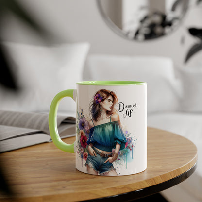 Divorced AF Accent Mug