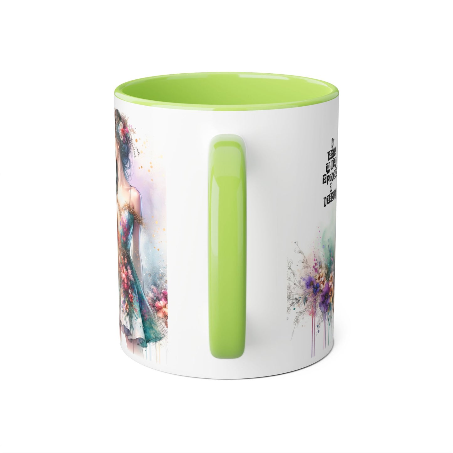 Funny Accent Mug - My Taste in Men is Probably a Disability Humor 11oz Cup