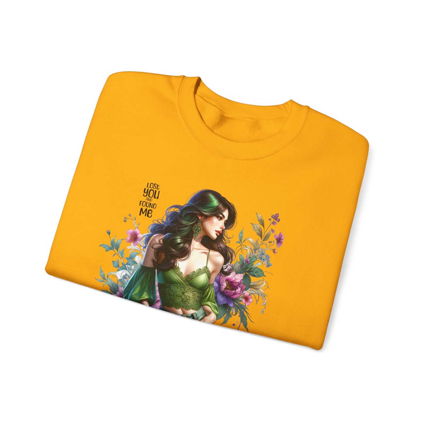 Lost You And Found Me Bohemian Floral Sweatshirt: Perfect for Cozy Days, Gift for Her, Casual Wear, Spring Fashion, Friendship Gift