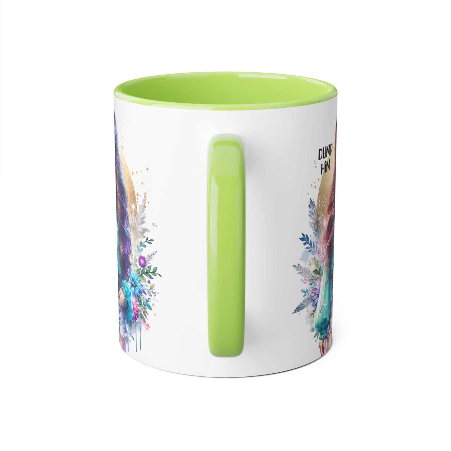 Empowered Woman Accent Mug, Inspirational Coffee Cup, Gift for Her, Motivational Mug, Art Mug for Friends, Self-Care