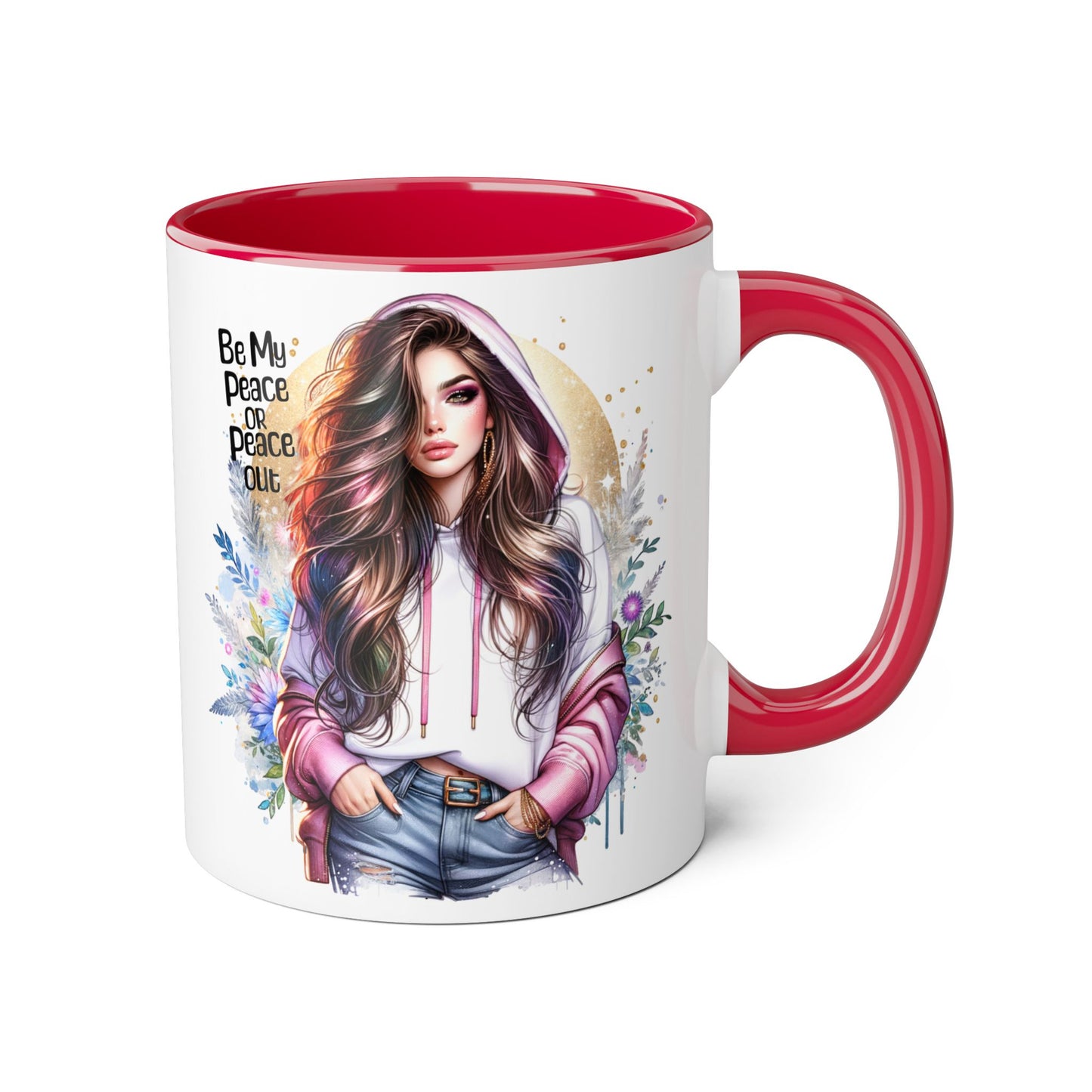 Mug - Be My Peace or Peace Out Accent Mug