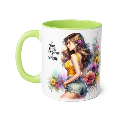 Funny Accent Mug - My Taste in Men is Probably a Disability Humor 11oz Cup