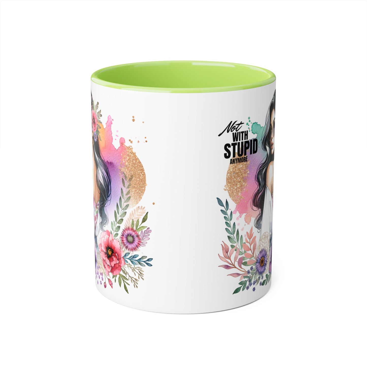 Mug - Not With Stupid Anymore Humoristic 11oz Accent Mug