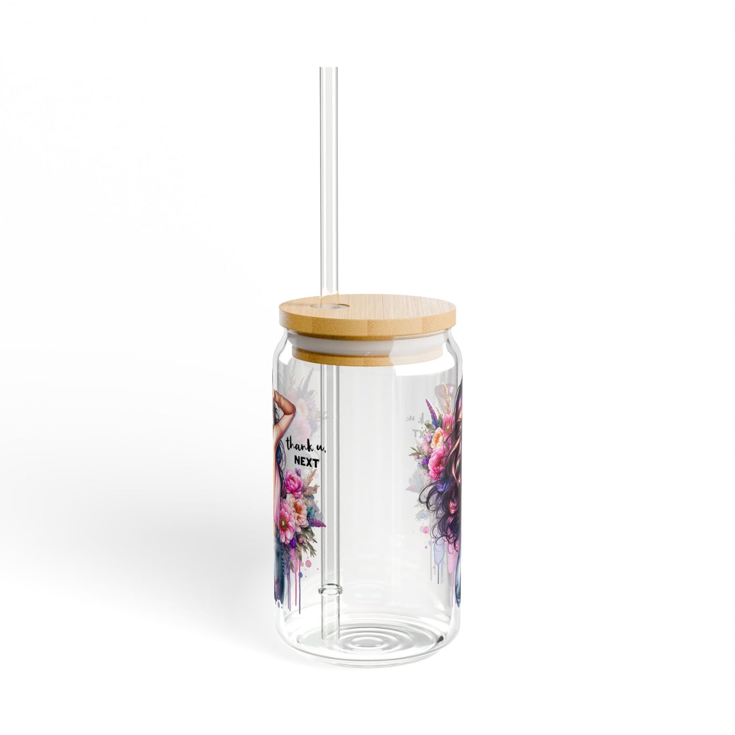 Thank U, Next Stylish Sipper Glass with Artistic Design – Perfect for Home Decor, Gifts, & Celebrations, Kitchen Companion, Eco-Friendly Drinkware