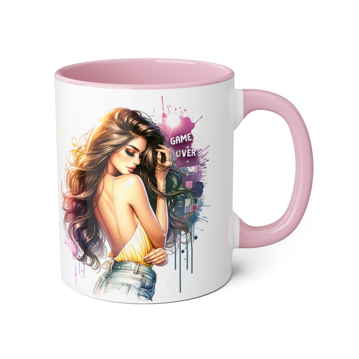 Vibrant Artist Accent Mug - Perfect for Coffee Lovers, Unique Gift Idea, Trendy Drinkware, Stylish Home Decor, Birthday or Celebration