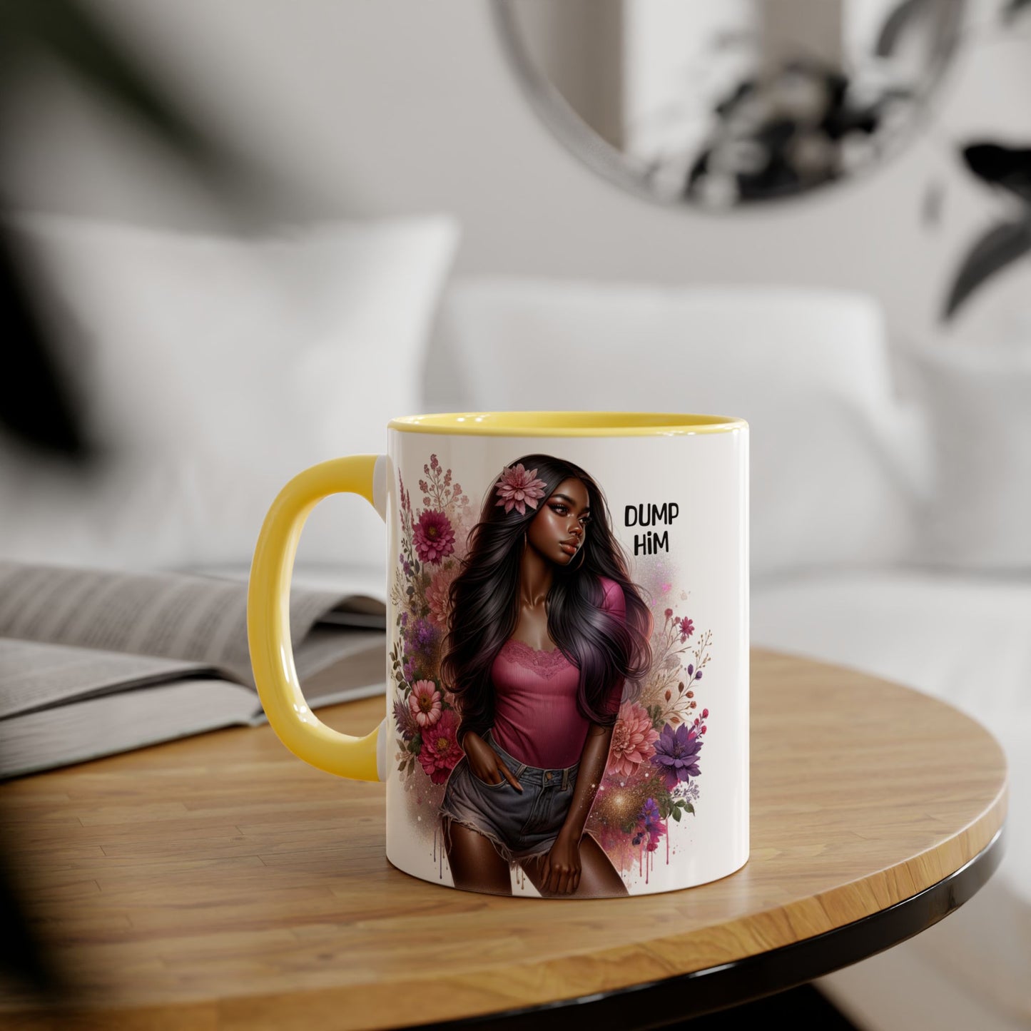 Dump Him Accent Mug