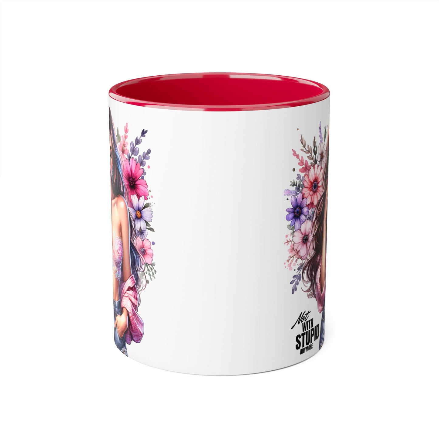 Mug - Not With Stupid Anymore Humoristic 11oz Accent Mug