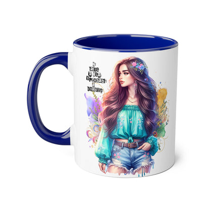 Funny Accent Mug - My Taste in Men is Probably a Disability Humor 11oz Cup