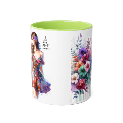 I Can Buy Myself Flowers Accent Mug, 11oz
