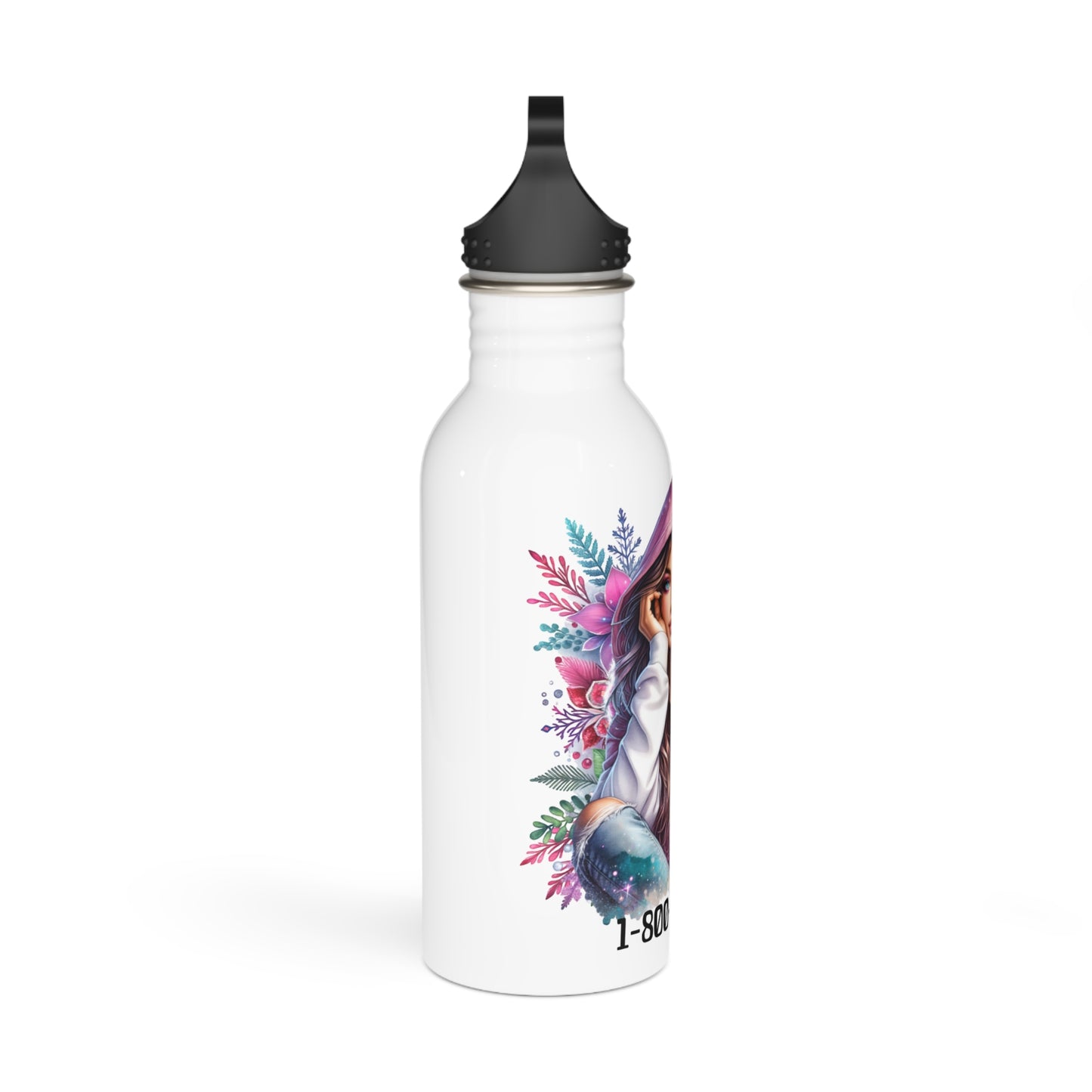 1-800-Boys-Lie Enchanted Stainless Steel Water Bottle, Personalized Travel Flask, Eco-Friendly Hydration, Gift for Her, Motivational Drinkware